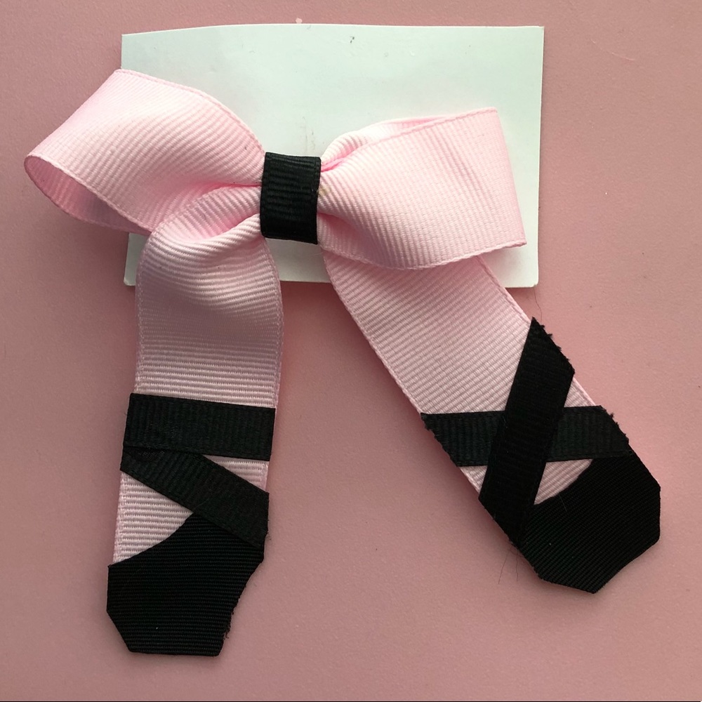 Ballet shoes hair bow